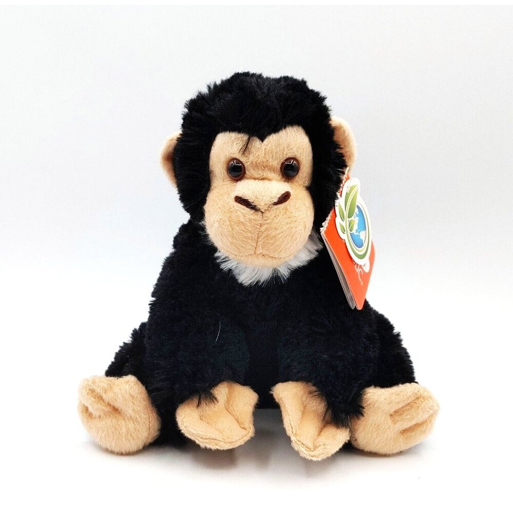 WILD REPUBLIC CK Mini Baby Chimp Plush 8" Sitting Monkey Stuffed Animal NEW